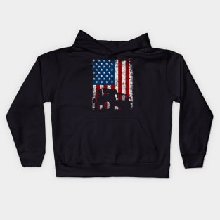 American Flag Jeep Off Road Kids Hoodie